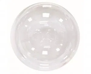 Krystalballon Aqua Ensfarvet 76cm